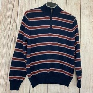 Brooks Brothers 346 Mens Extra Fine Merino Wool 1/4 Zip Sweaters XL